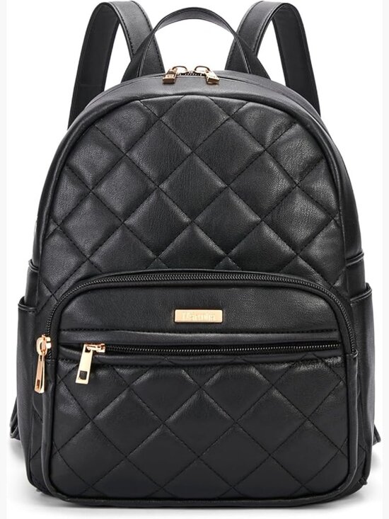 Vegan Leather Small Backpack Purse for Travel Work main image 5